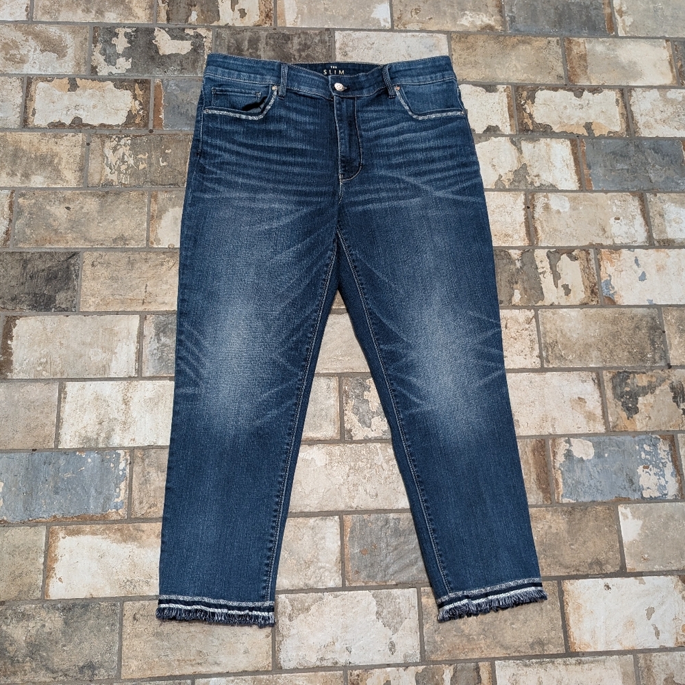 White House Black Market Size 12 Slim Crop Jeans